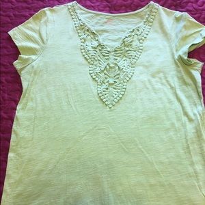 Large size short sleeves blouse